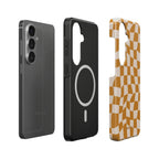 Pumpkin Check - Magnetic Tough Phone Case
