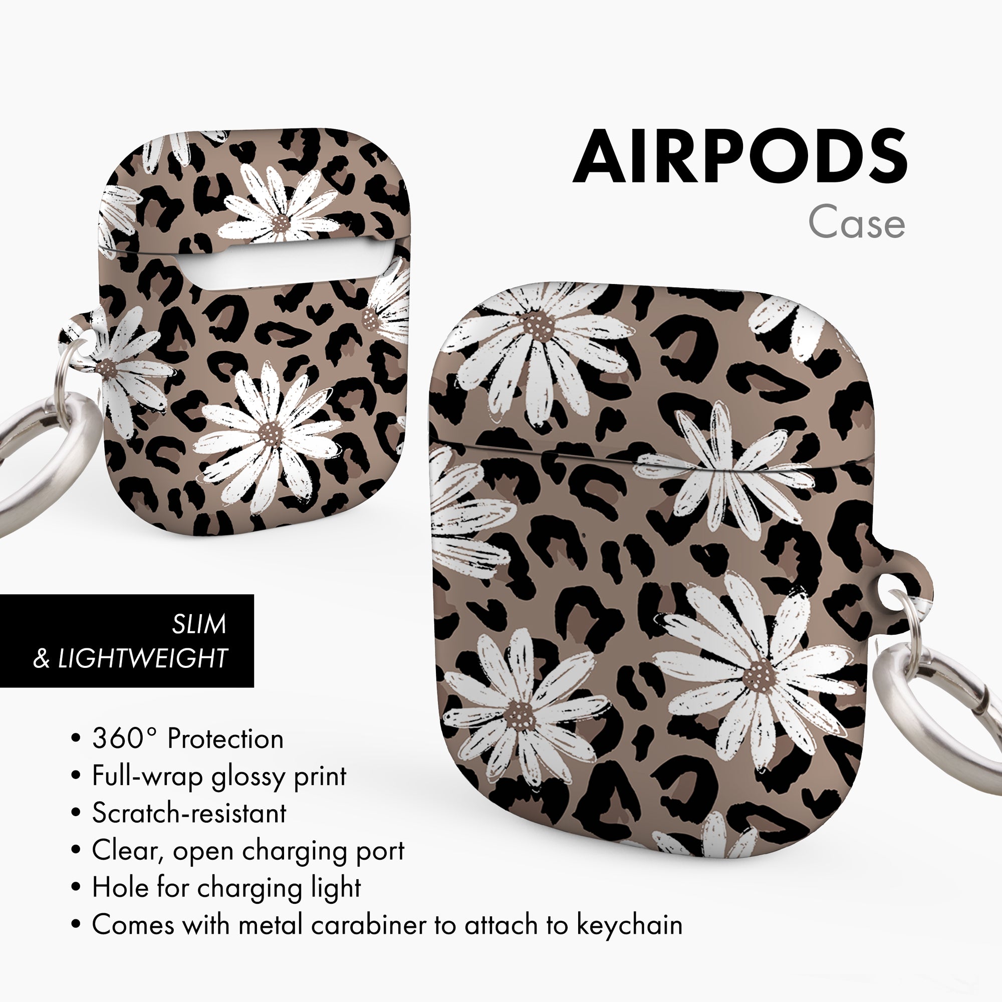 Leopard Daisy - AirPods Case