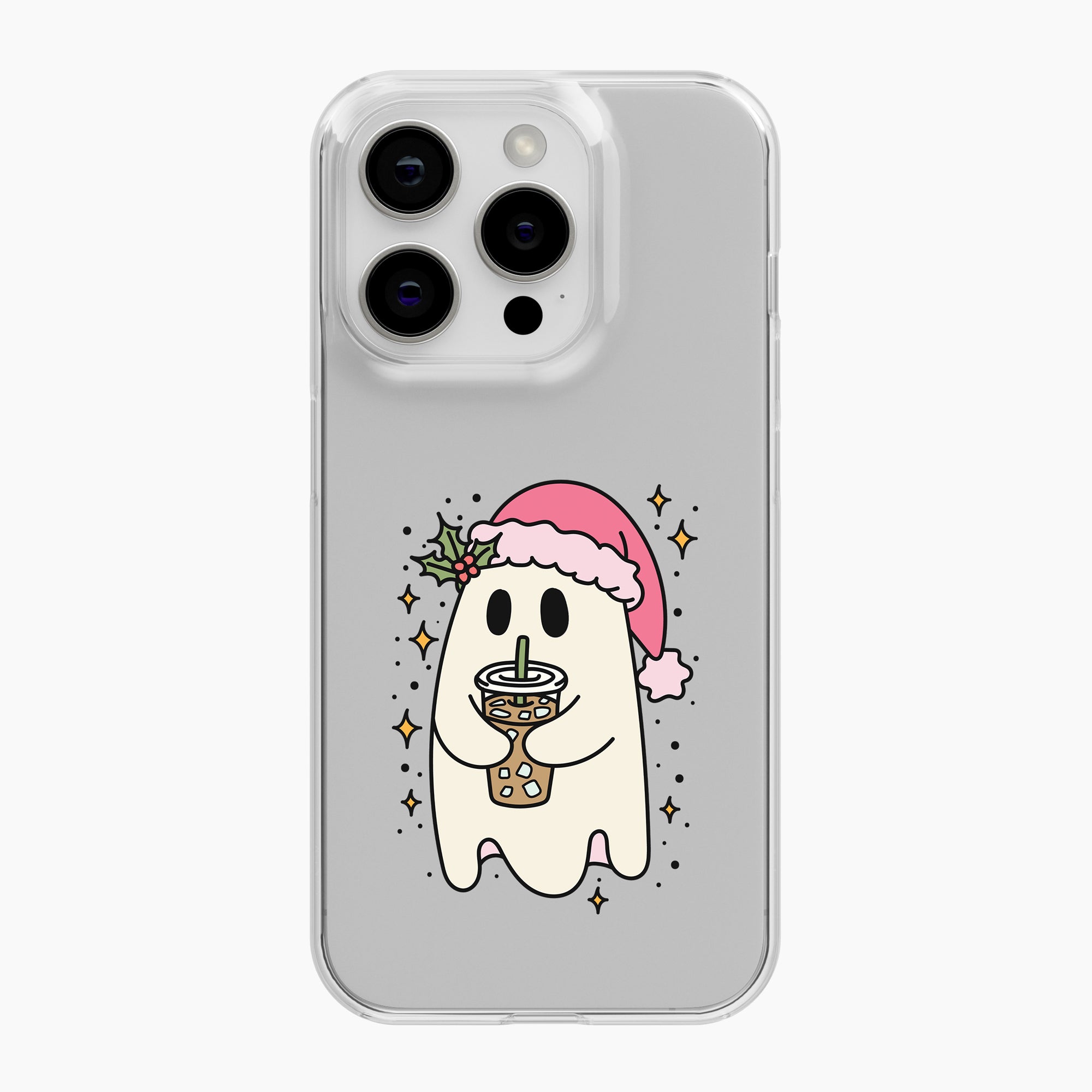 Christmas Boo - Clear Phone Case