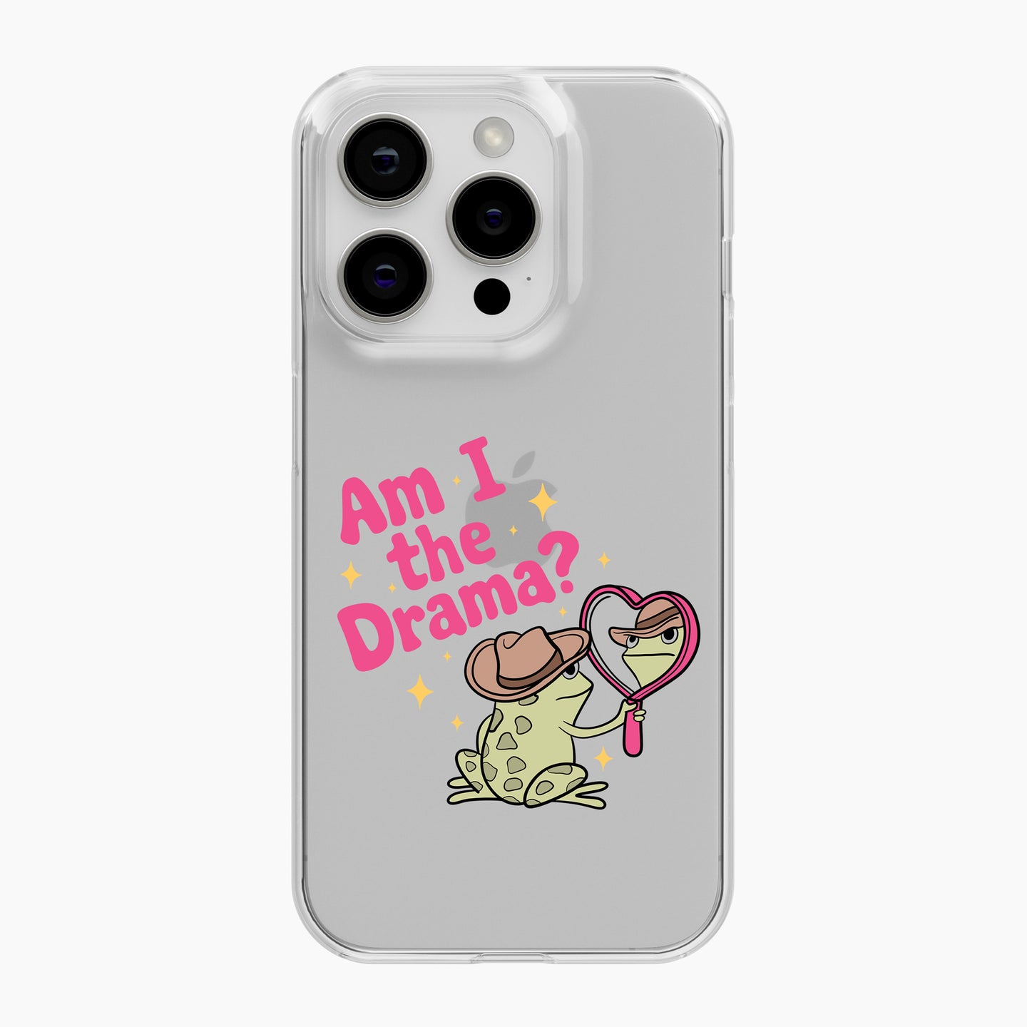 Am I The Drama? - Clear Phone Case