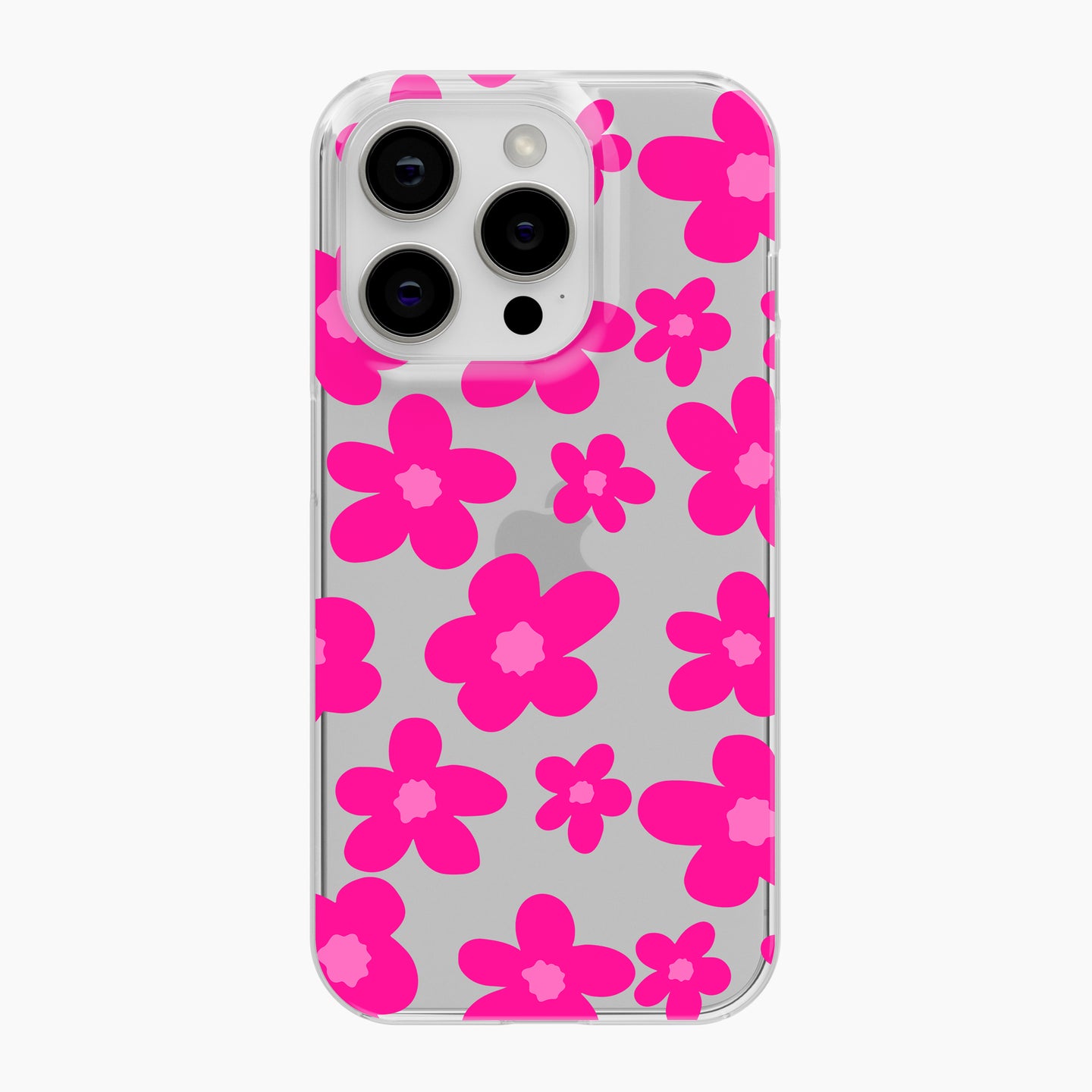 Pop Pink Daisy - Clear Phone Case