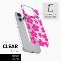 Pop Pink Daisy - Clear Phone Case