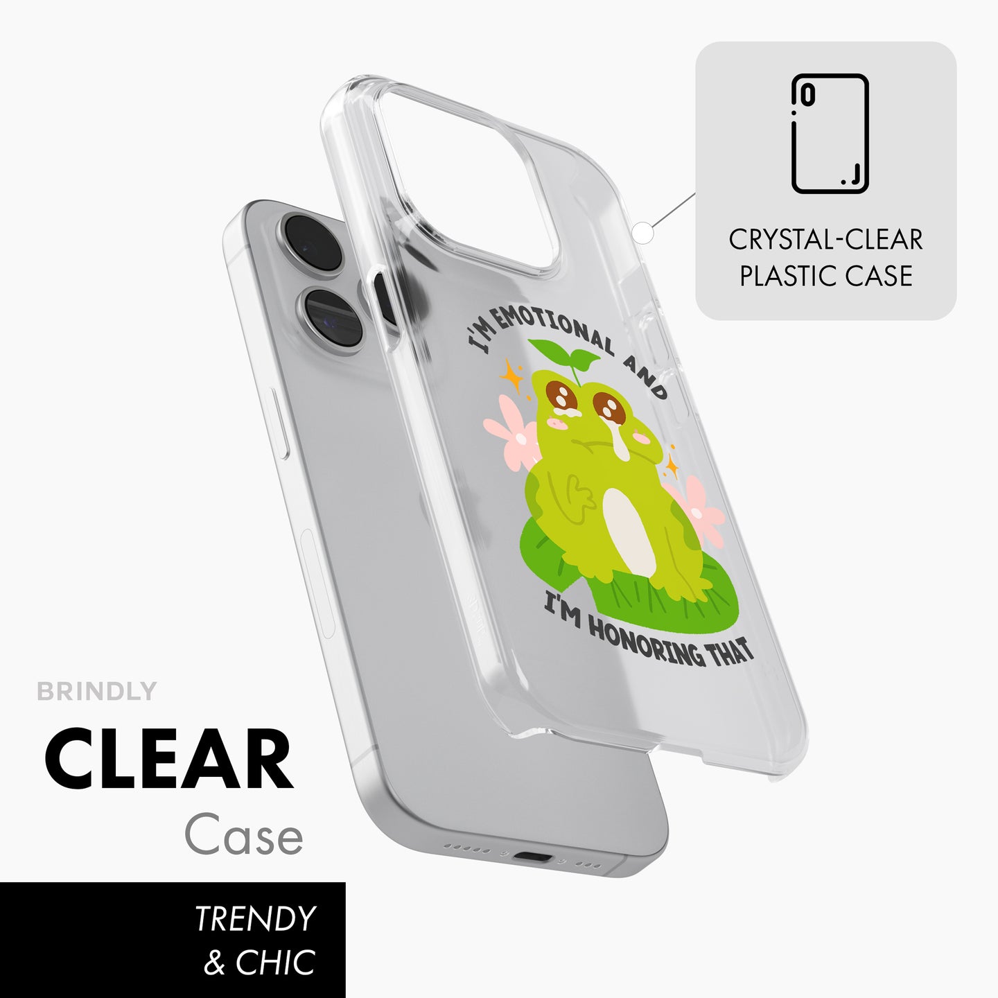 I'm Emotional - Clear Phone Case