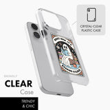 Quiet Now, It's Reading O'Clock - Clear Phone Case