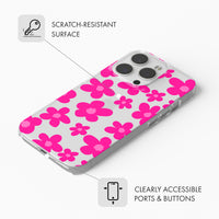 Pop Pink Daisy - Clear Phone Case