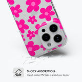 Pop Pink Daisy - Clear Phone Case