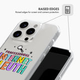 Professional Internet Sleuth - Clear Phone Case