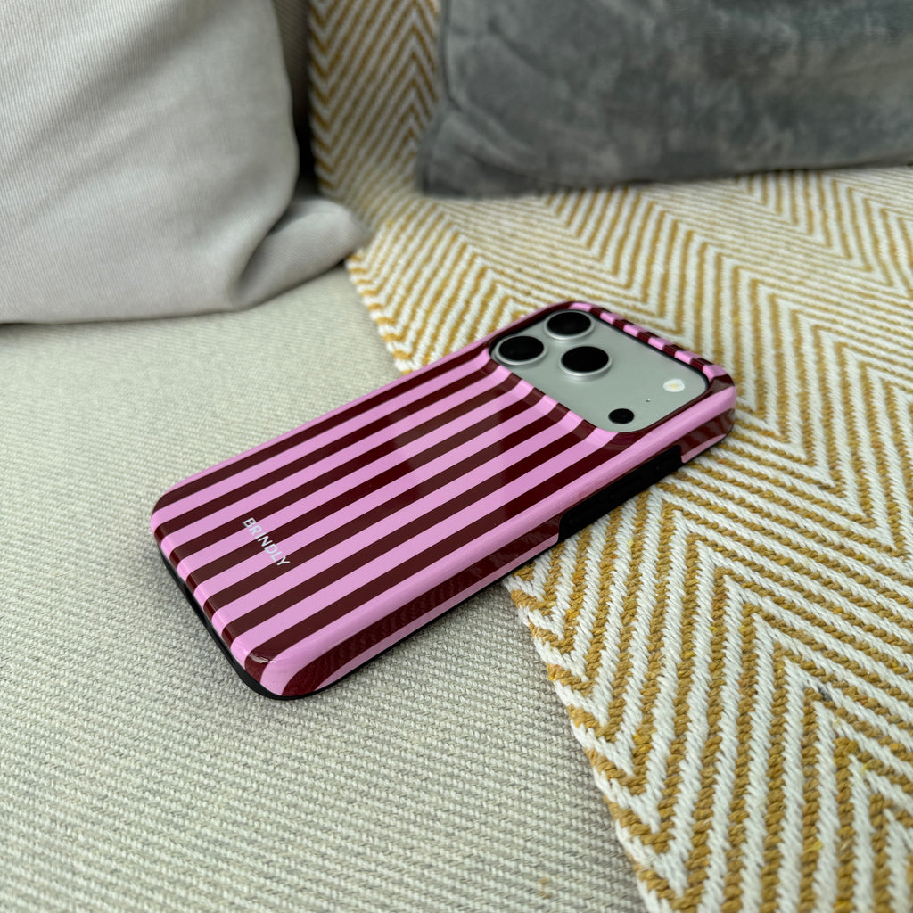 Cherry Stripe - Tough Phone Case