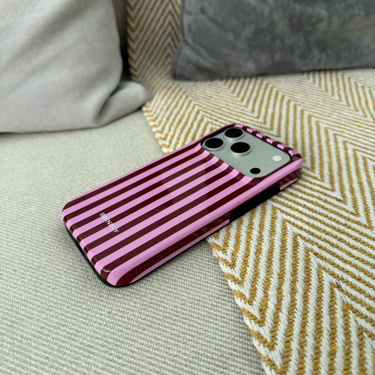 Cherry Stripe - Tough Phone Case