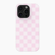 Pastel Pink Check - Snap Phone Case