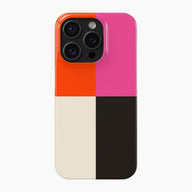 Pink, Orange, Black & Cream - Snap Phone Case