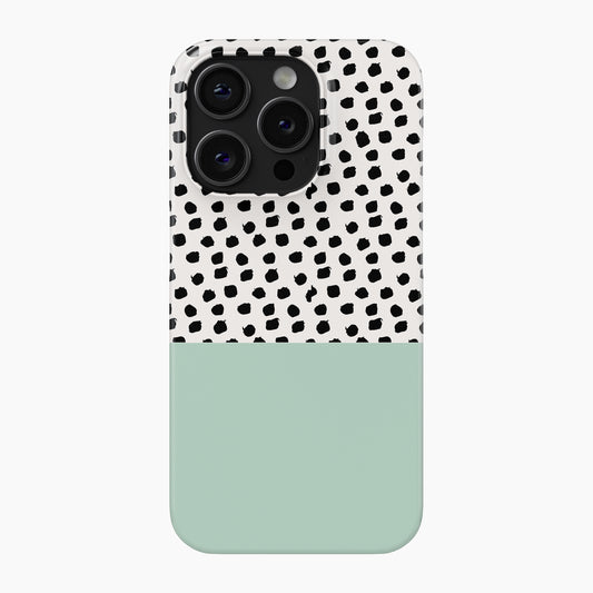 Pastel Green Polka Dot - Snap Phone Case