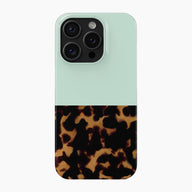 Mint Tortoise Shell - Snap Phone Case