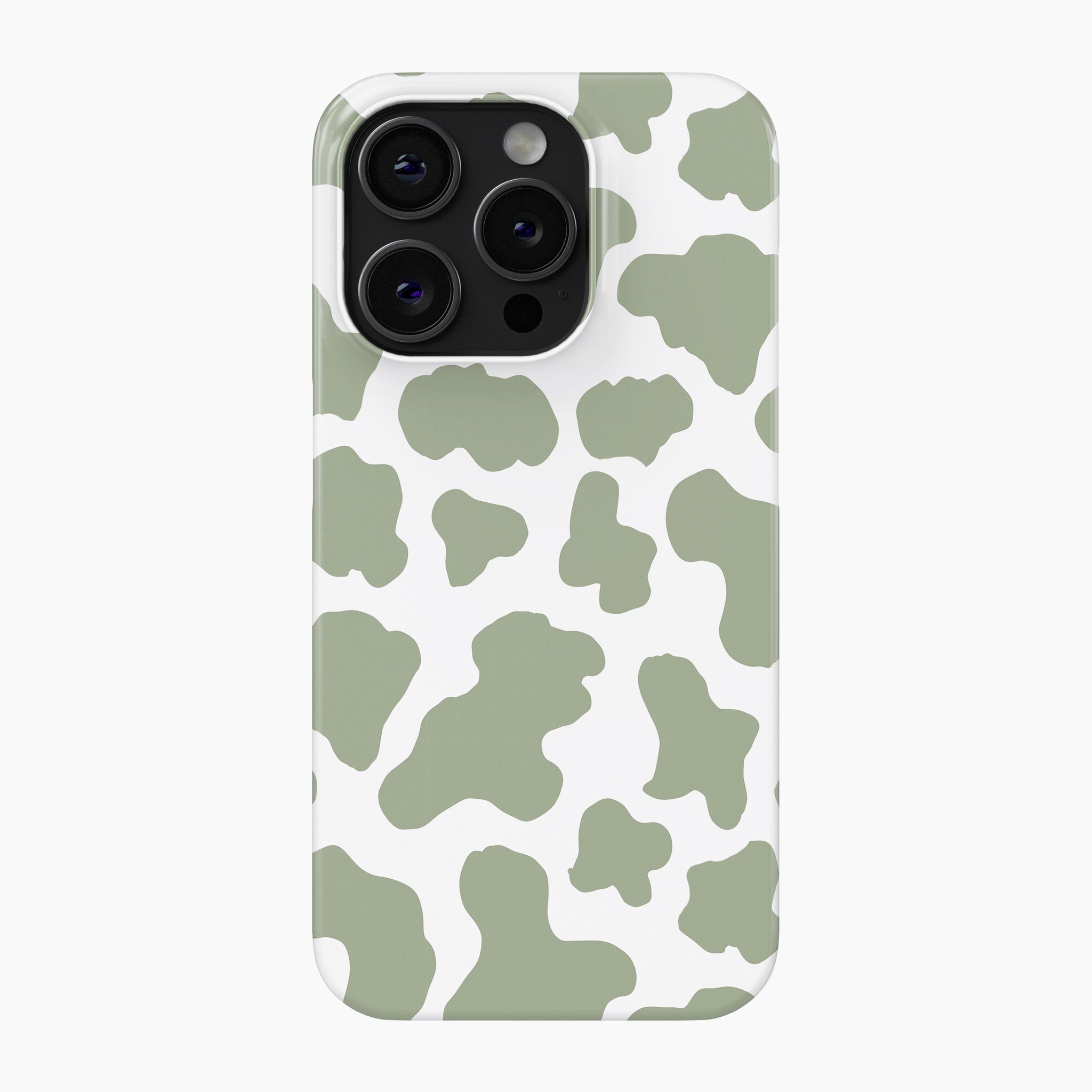 Sage Cow Print - Snap Phone Case