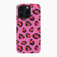 Pink & Red Leopard - Snap Phone Case