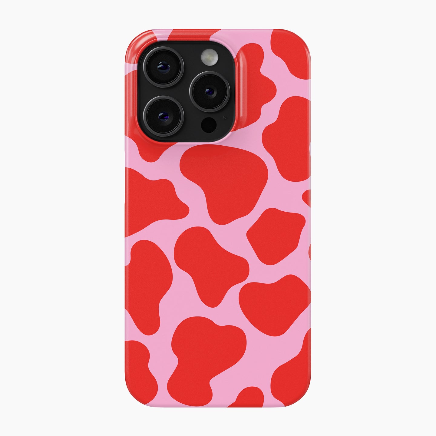 Red & Pink Cow Print - Snap Phone Case