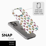 Colourful Hearts - Snap Phone Case