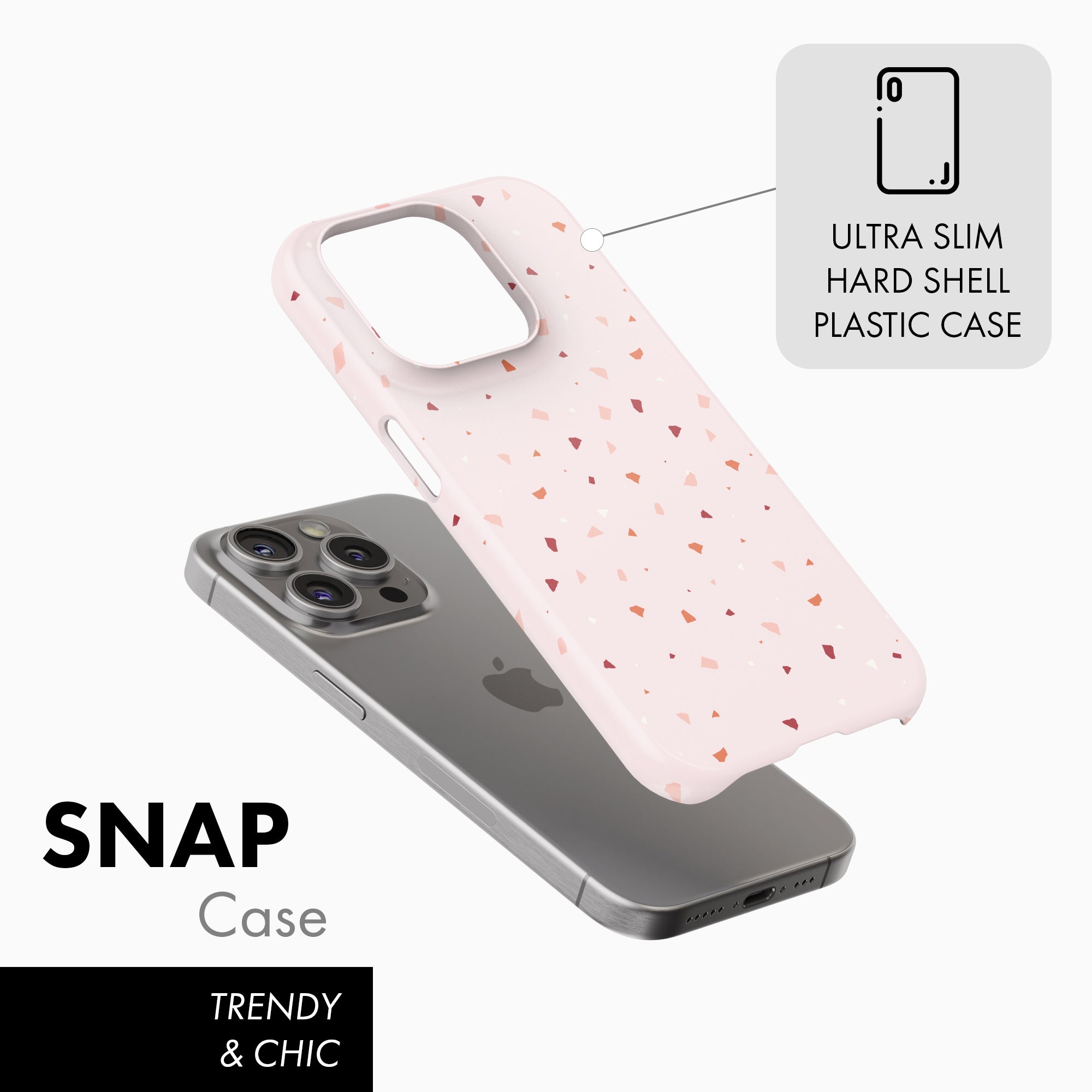 Pink Terrazzo - Snap Phone Case