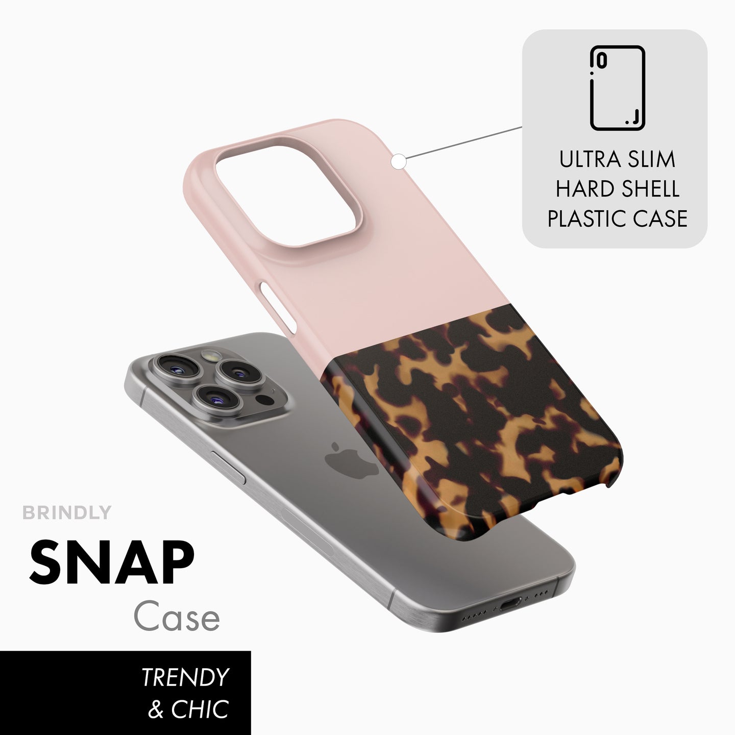 Pink Tortoise Shell - Snap Phone Case