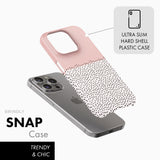 Blush Pink Mini Dots - Snap Phone Case