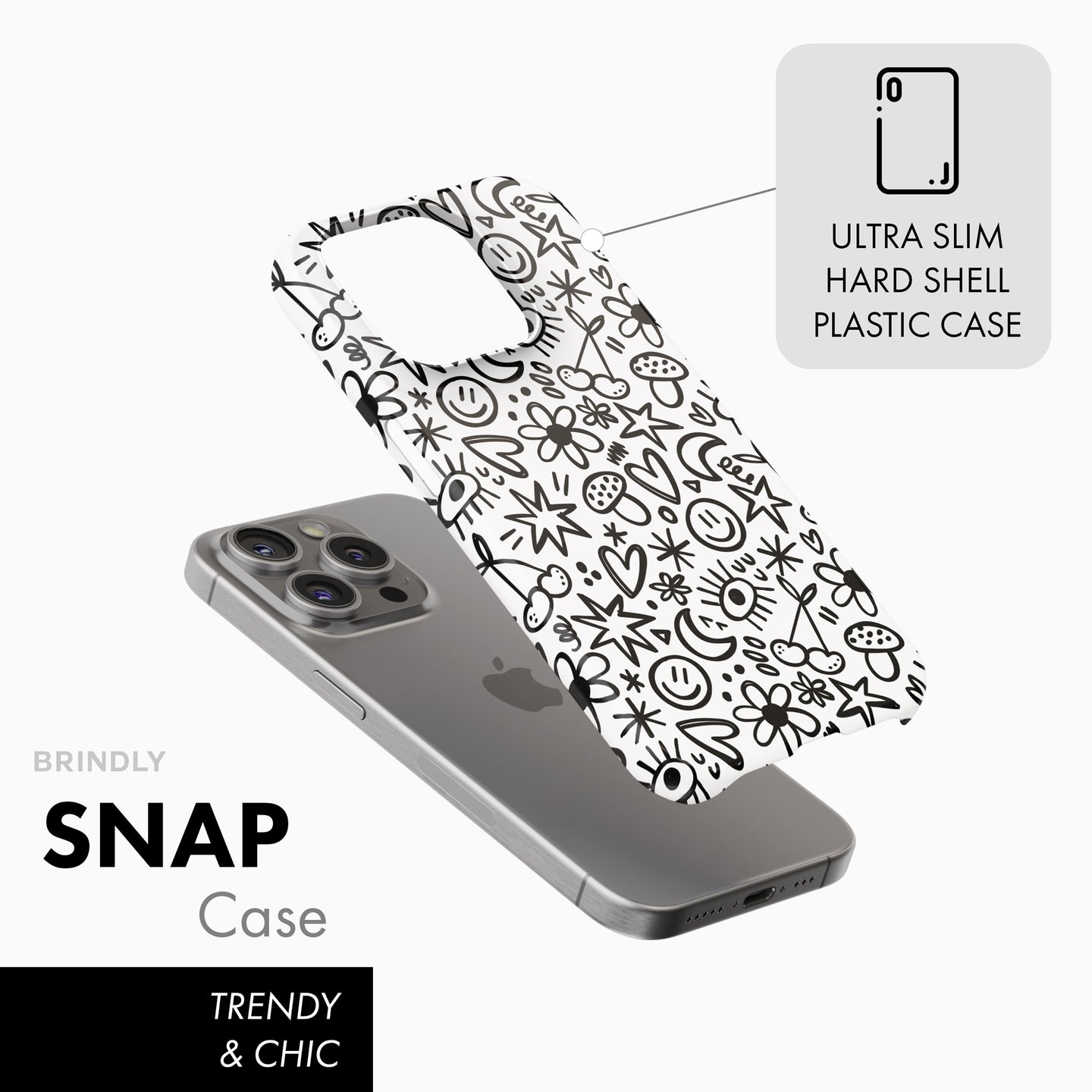 Cute Doodle - Snap Phone Case