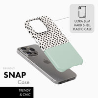 Pastel Green Polka Dot - Snap Phone Case