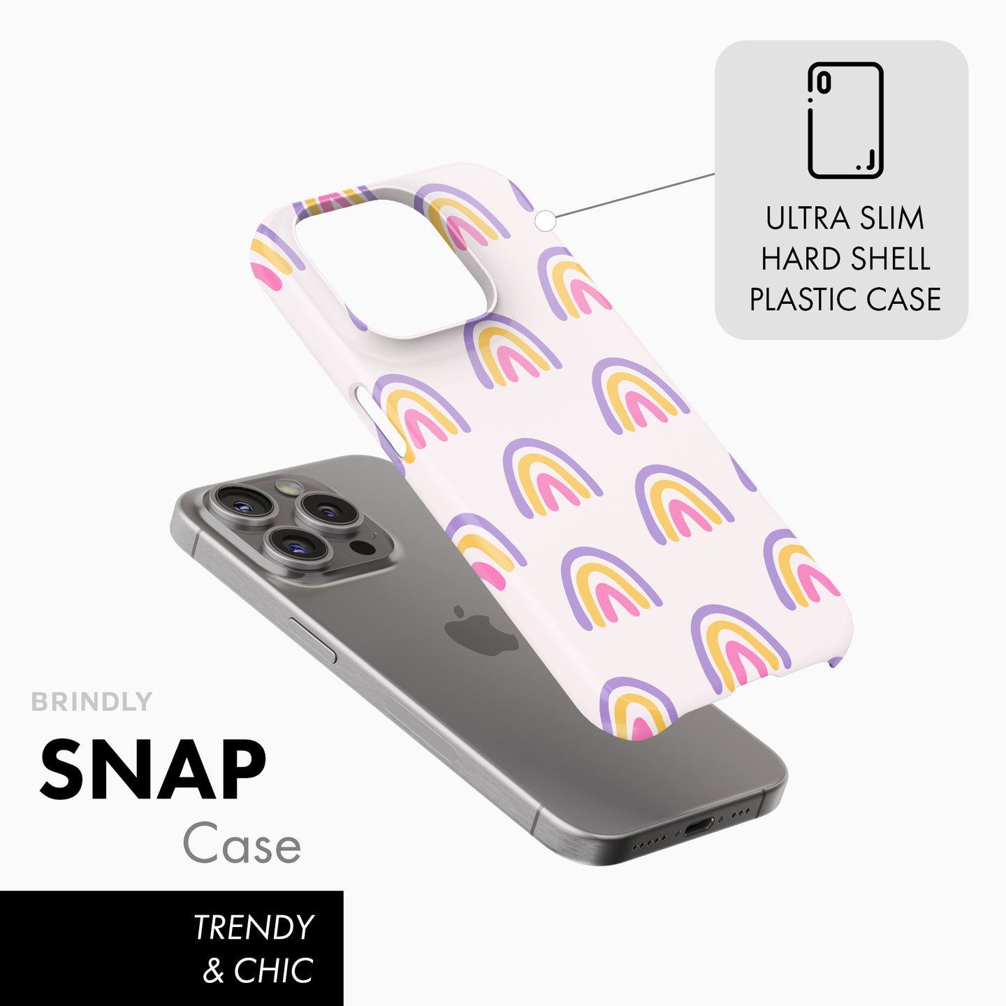 Purple Rainbows - Snap Phone Case