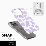 Purple Cow Print - Snap Phone Case