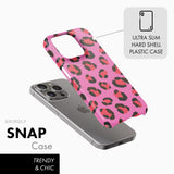 Pink & Red Leopard - Snap Phone Case