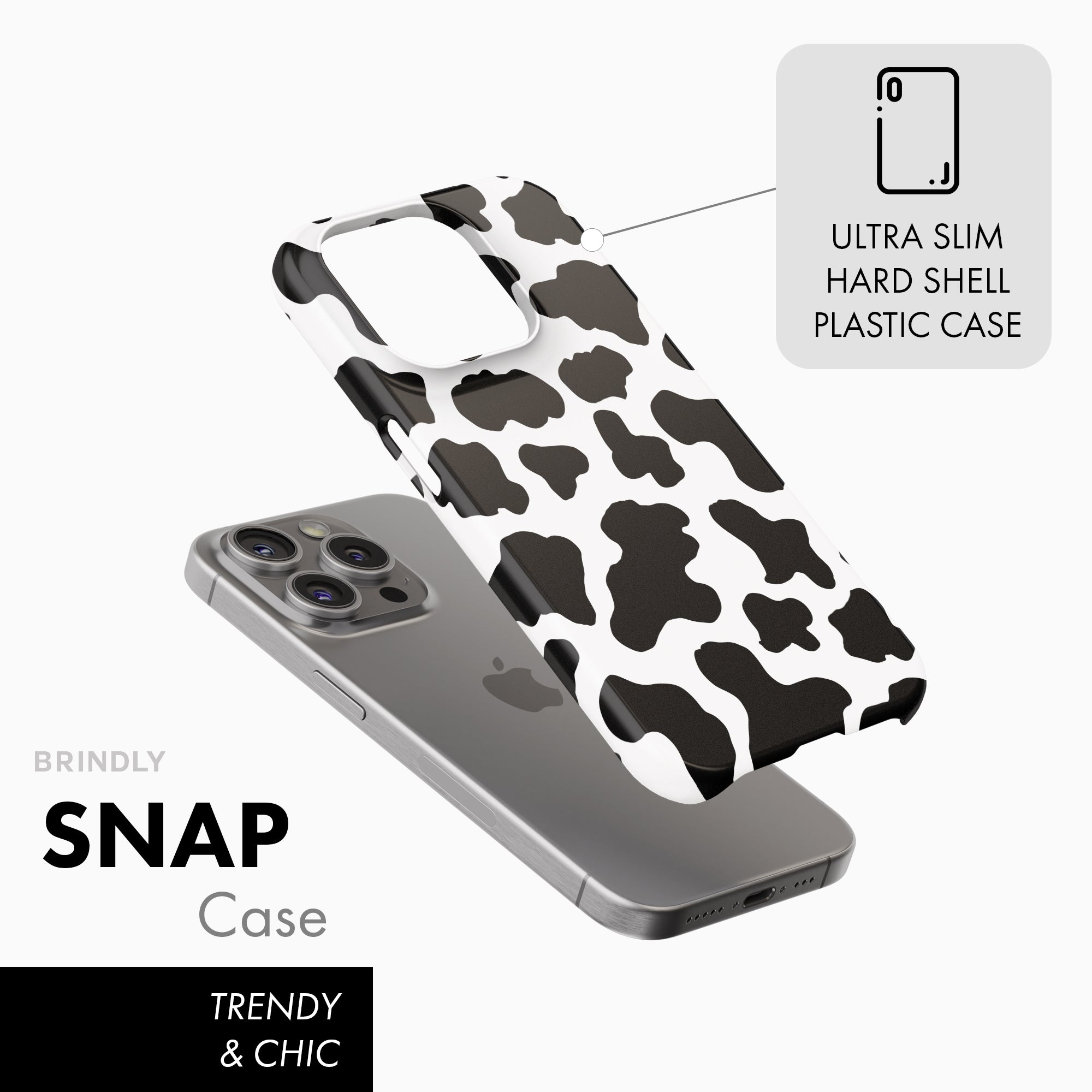 Classic Cow Print - Snap Phone Case