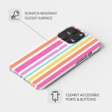 Rainbow Stripes - Snap Phone Case