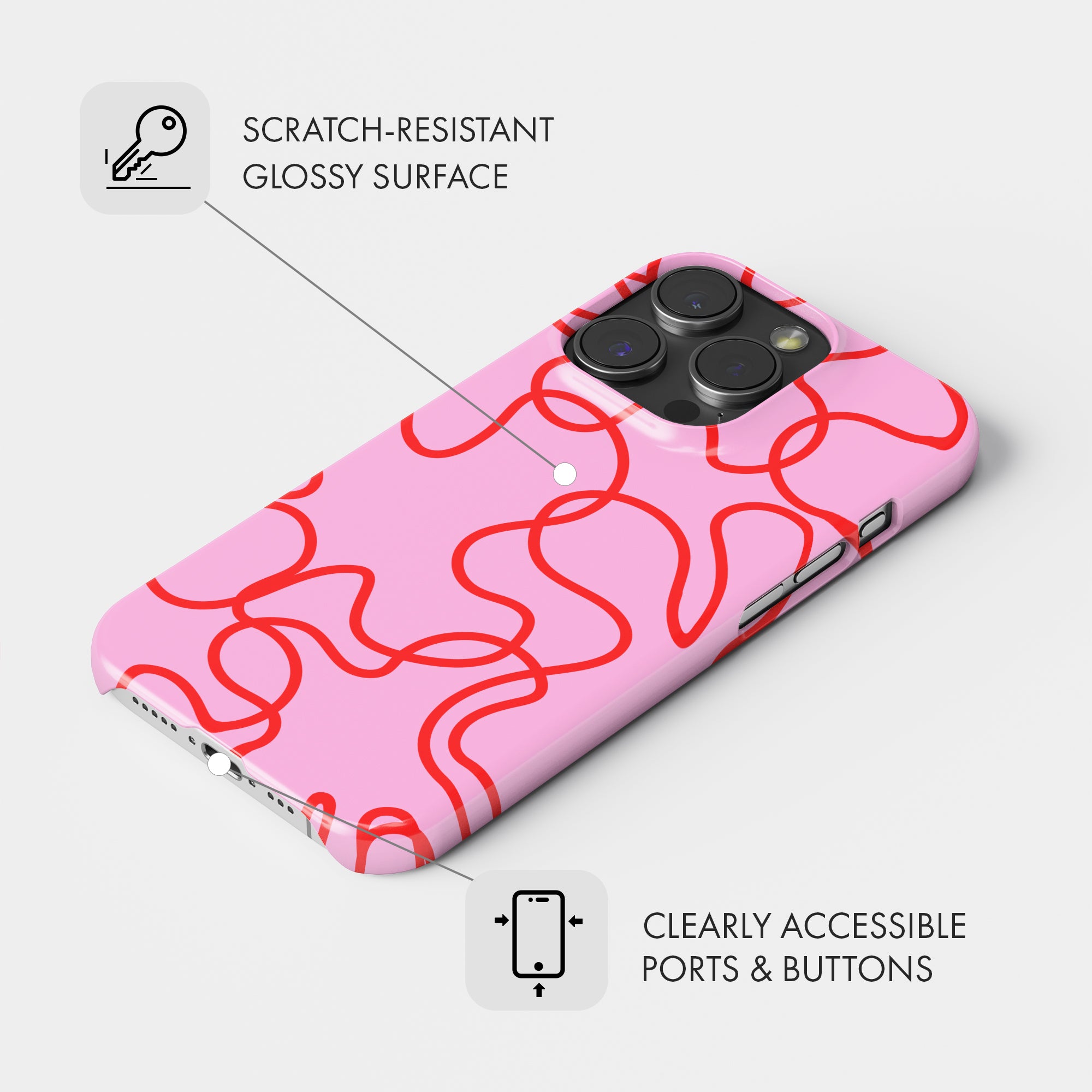 Squiggle - Snap Phone Case