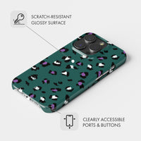 Green Leopard - Snap Phone Case