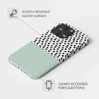 Pastel Green Polka Dot - Snap Phone Case