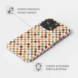 Retro Check - Snap Phone Case