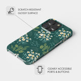 Emerald Green Meadow - Snap Phone Case