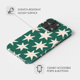 Green Stars - Snap Phone Case