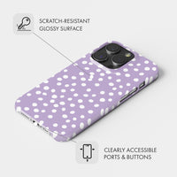 Lilac Polka Dot - Snap Phone Case