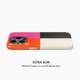 Pink, Orange, Black & Cream - Snap Phone Case