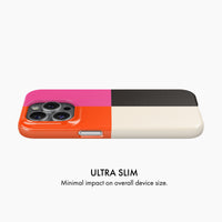 Pink, Orange, Black & Cream - Snap Phone Case