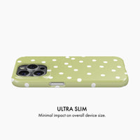 Lime Polka Dot - Snap Phone Case