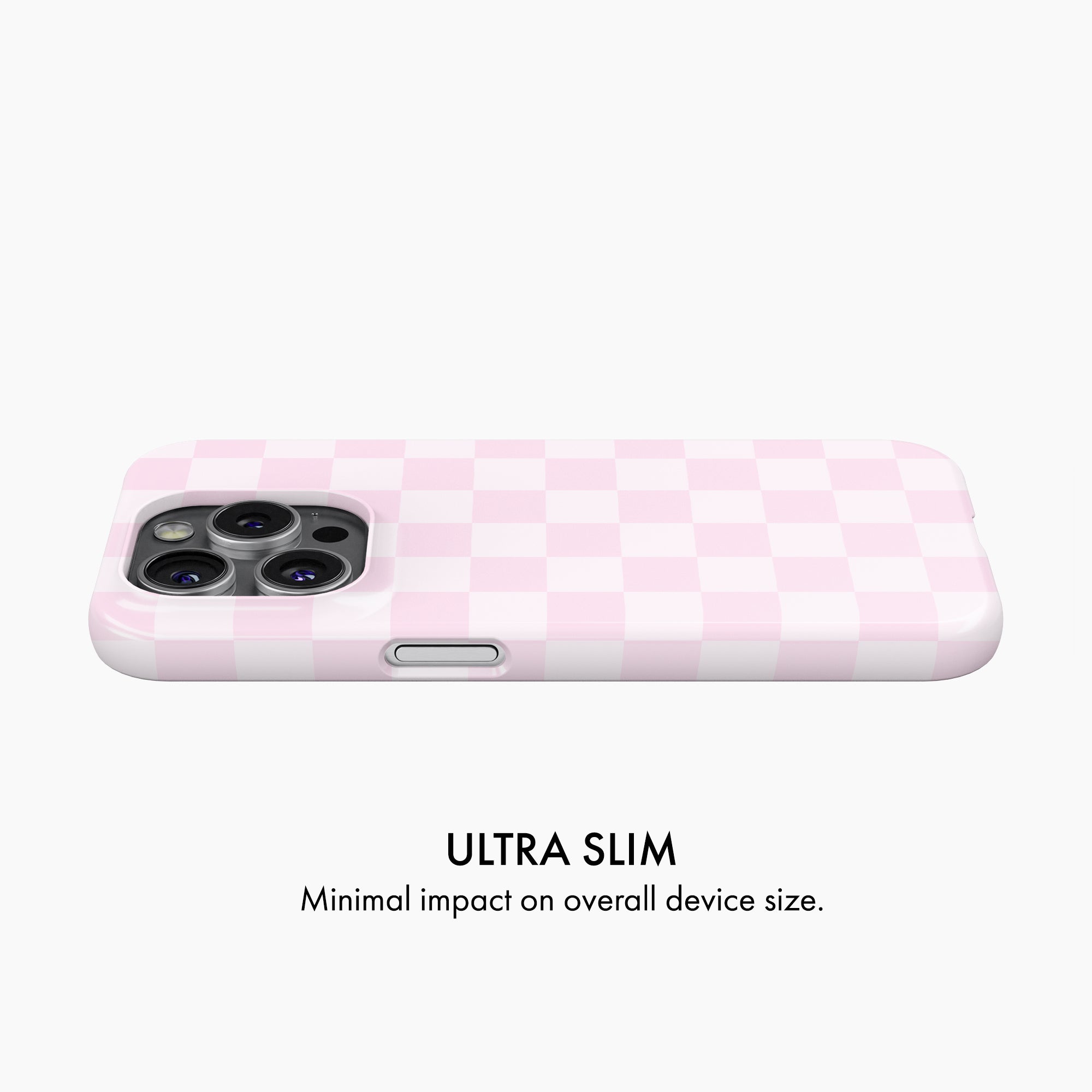 Pastel Pink Check - Snap Phone Case