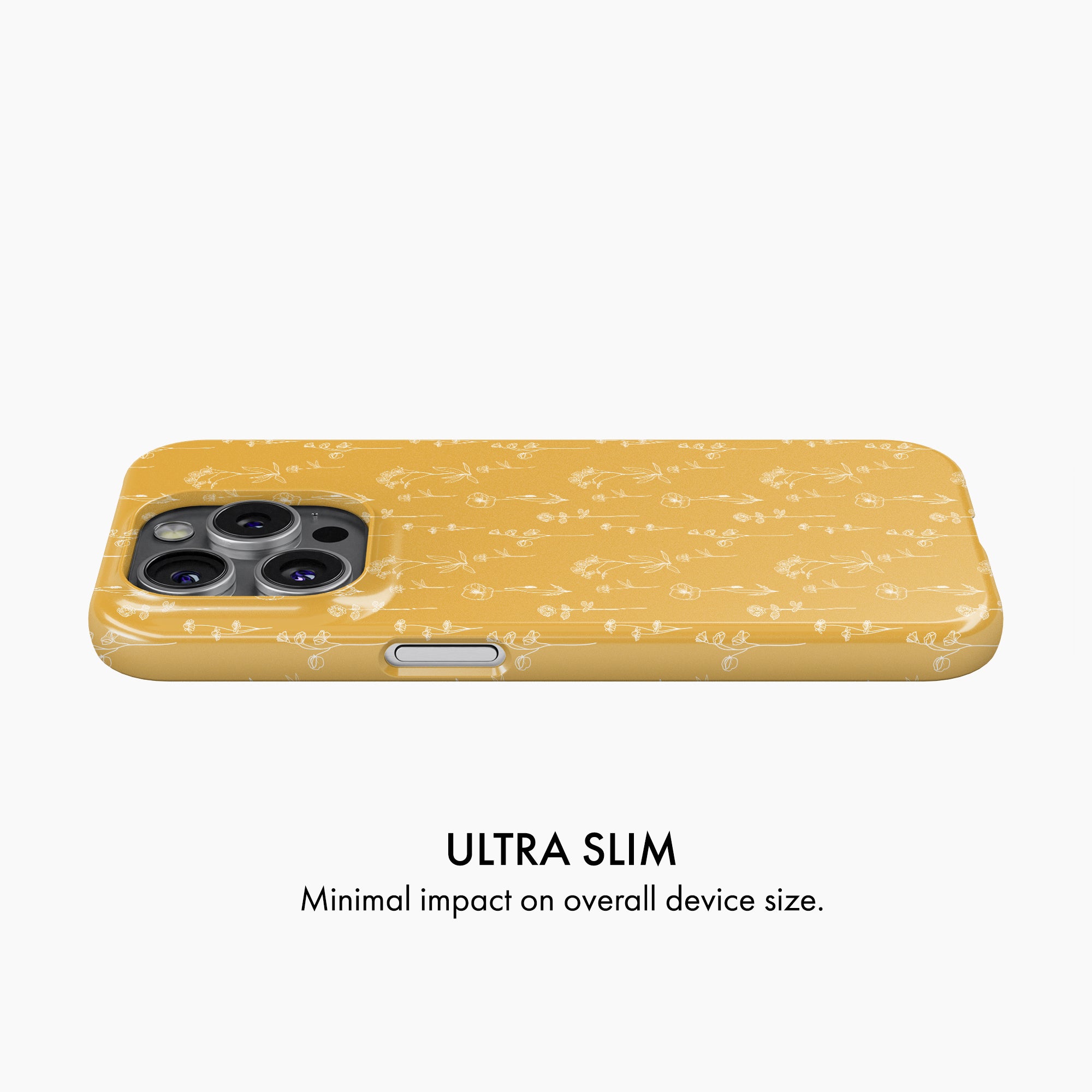 Mustard Florals - Snap Phone Case