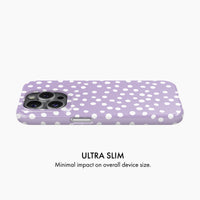 Lilac Polka Dot - Snap Phone Case