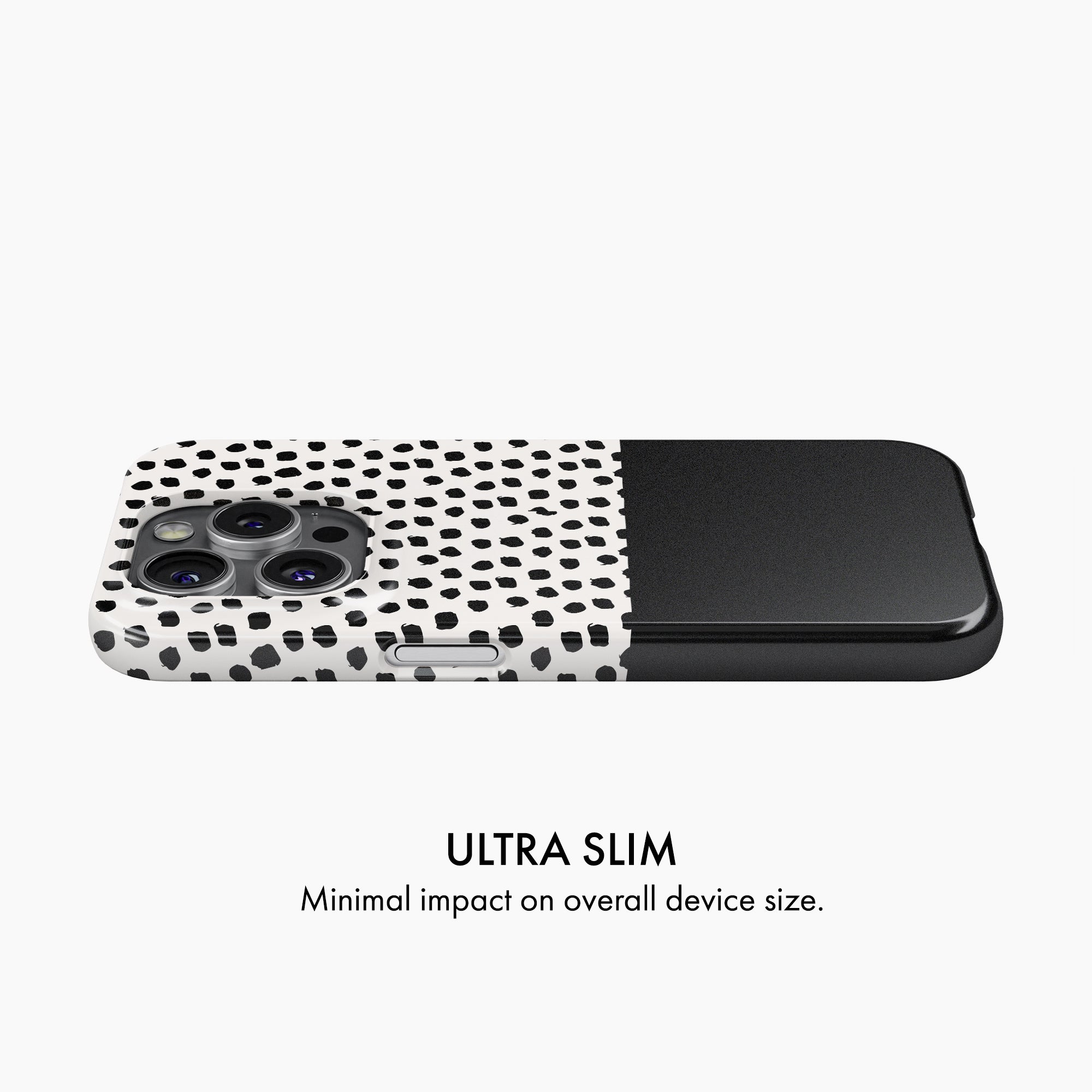 Black Polka Dot - Snap Phone Case