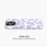 Purple Cow Print - Snap Phone Case