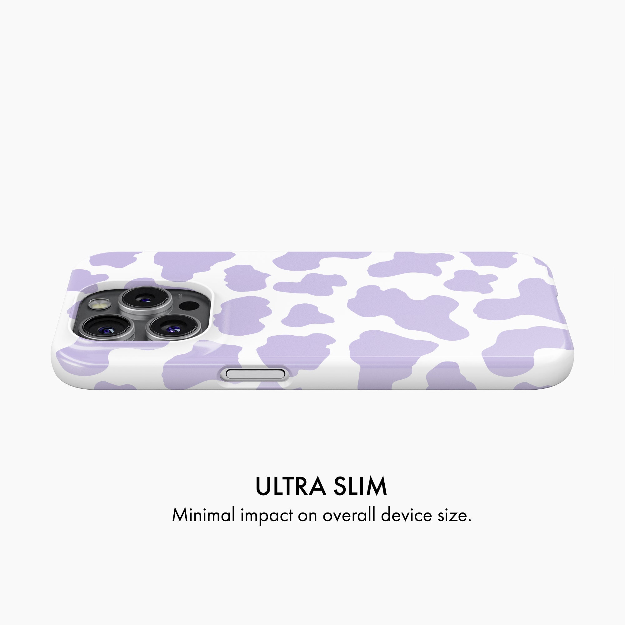 Purple Cow Print - Snap Phone Case