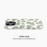 Sage Cow Print - Snap Phone Case