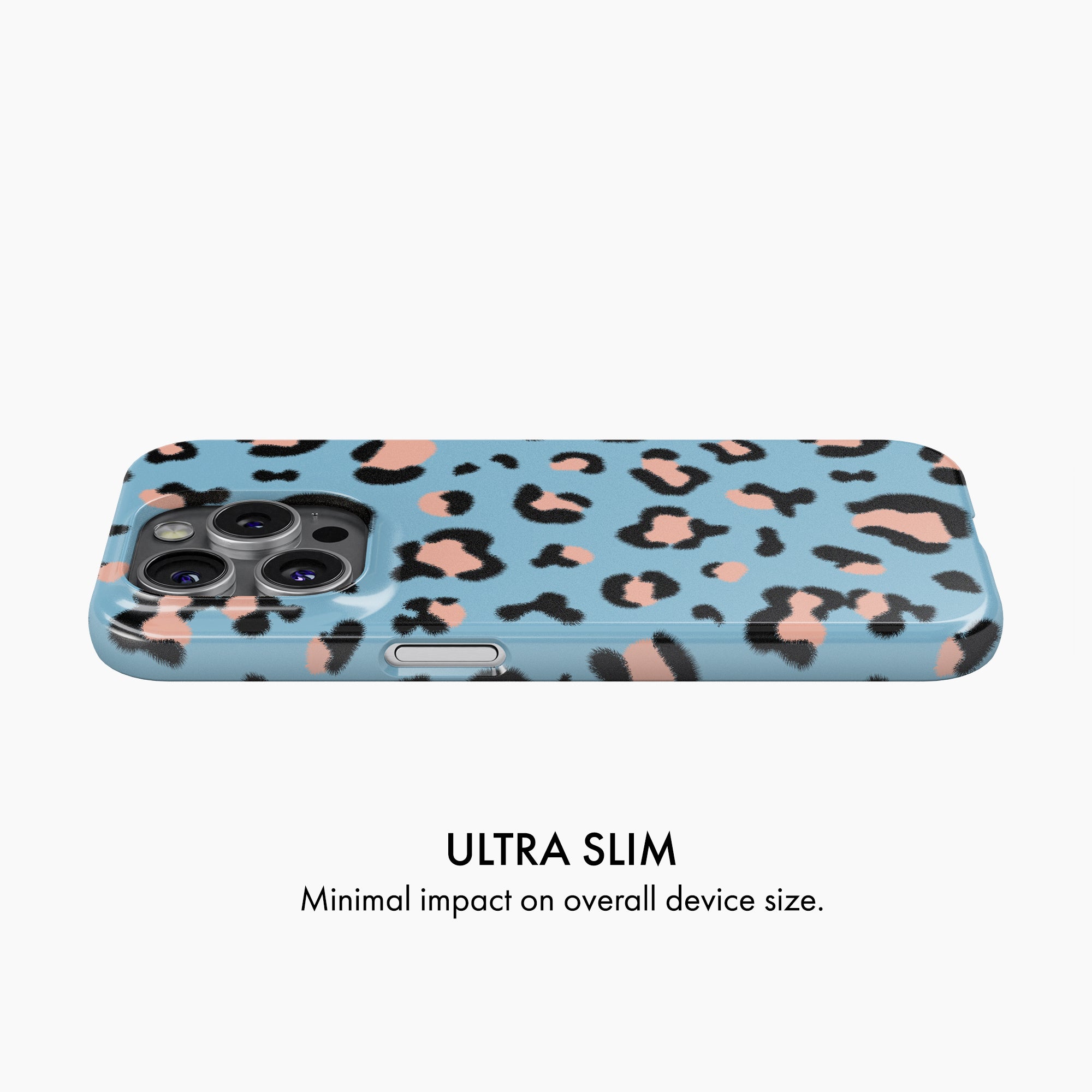 Blue Leopard Print - Snap Phone Case