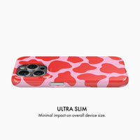 Red & Pink Cow Print - Snap Phone Case